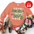 Merry and Bright Long Sleeve - Heather Terracotta - 17 product image 1