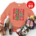 Christmas Trees Long Sleeve - Heather Terracotta - 17 product image 1