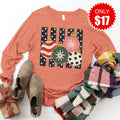 Christmas Ornaments Long Sleeve - Heather Terracotta - 17 product image 1