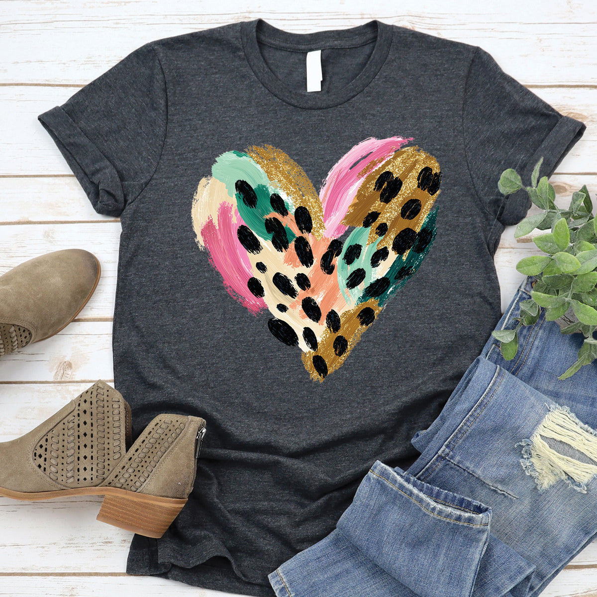 Leopard Heart Tee product image 1