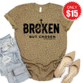 Broken But Chosen Tee - Brown Leopard - 15 product image 1