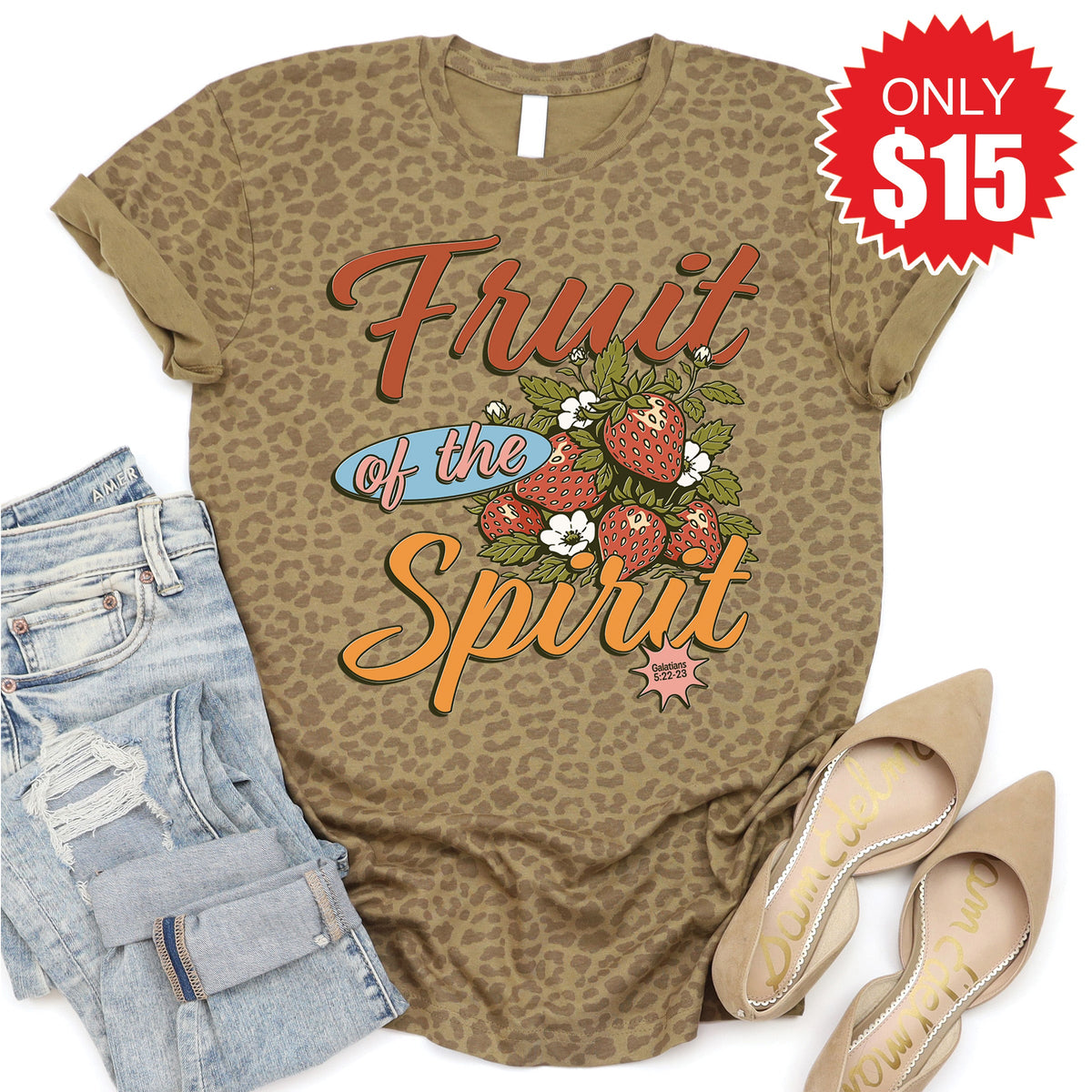 Fruit Of The Spirit Tee - Brown Leopard - 15 product image 1