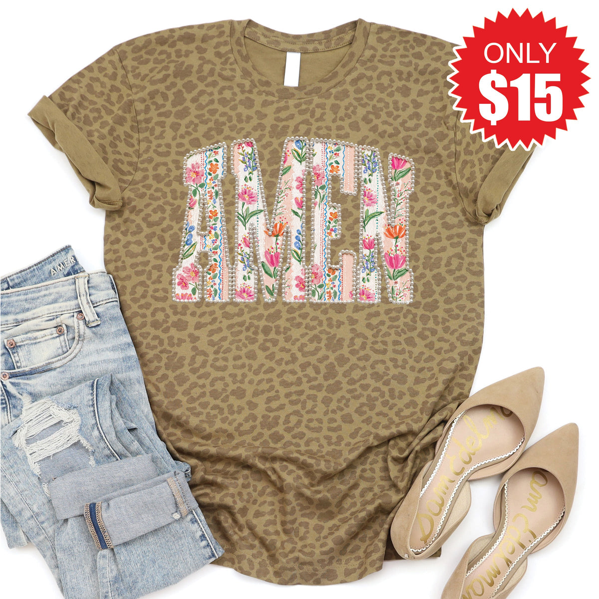 Amen Tee - Brown Leopard - 15 product image 1