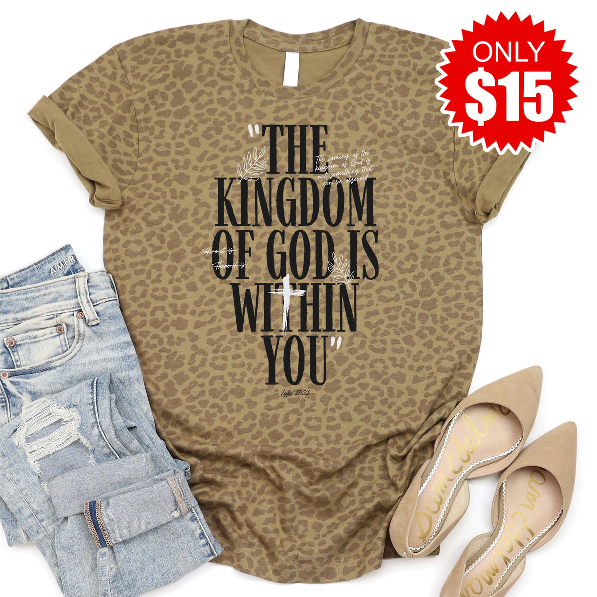Kingdom of God Tee - Brown Leopard - 15 product image 1