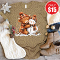 Christmas Cow Tee - Brown Leopard - 15 product image 1