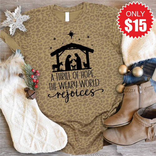 A Thrill of Hope Tee - Brown Leopard - 15 product image 1