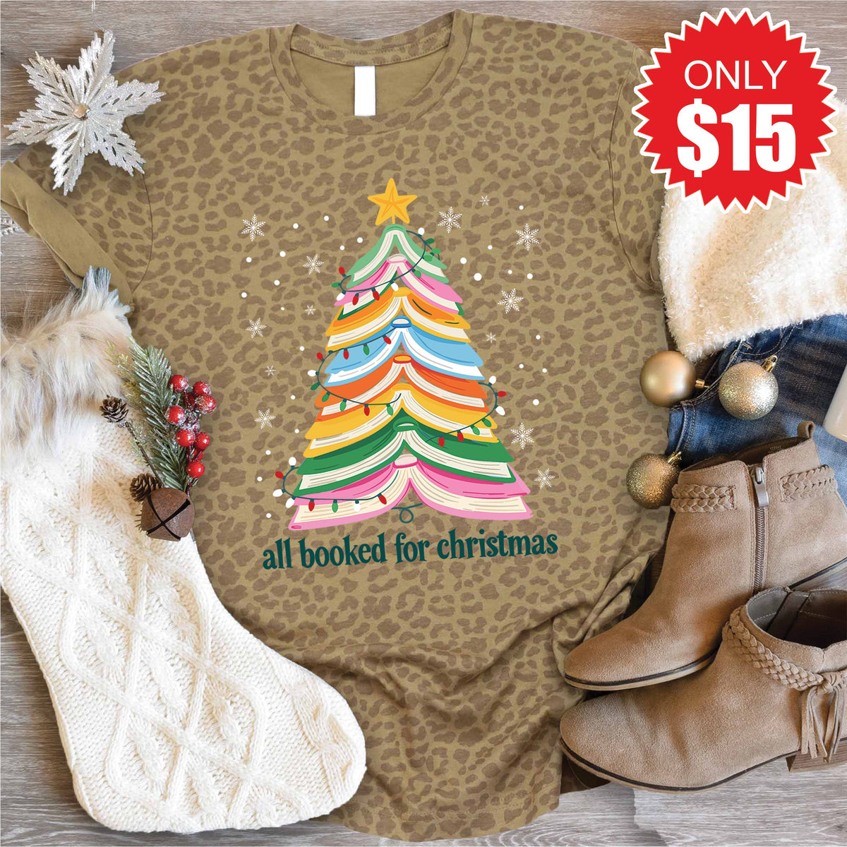 All Booked Tee - Brown Leopard - 15 product image 1