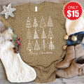 Merry Christmas Tee - Brown Leopard - 15 product image 1
