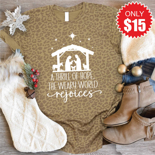 A Thrill of Hope Tee - Brown Leopard - 15 product image 1