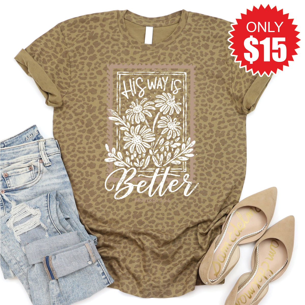 His Way Is Better Tee - Brown Leopard - 15 product image 1