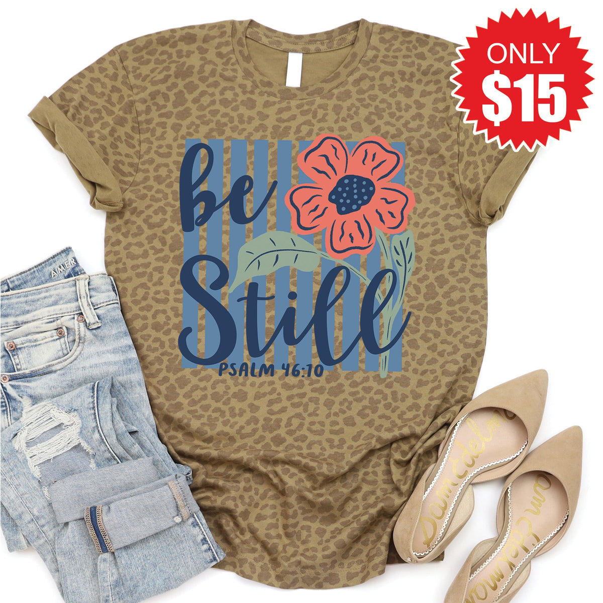 Be Still Tee - Brown Leopard - 15 product image 1