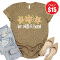 Be Still Flowers Tee - Brown Leopard - 15 product image 1