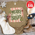 Merry and Bright Tee - Brown Leopard - 15 product image 1