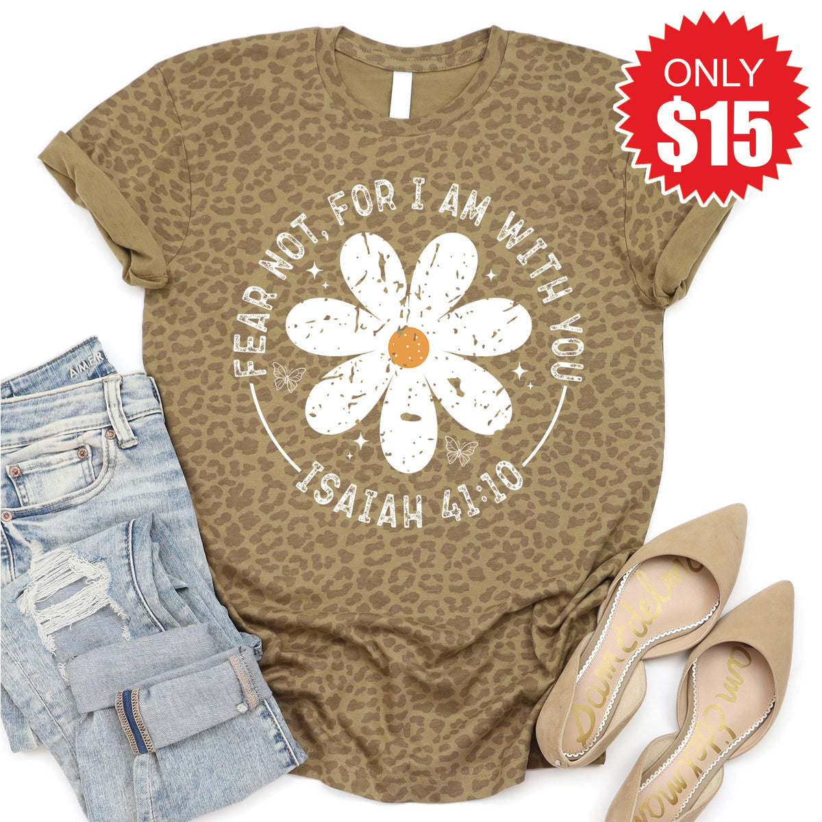 Fear Not Tee - Brown Leopard - 15 product image 1