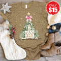 Adore Him Christmas Tree Tee - Brown Leopard - 15 product image 1