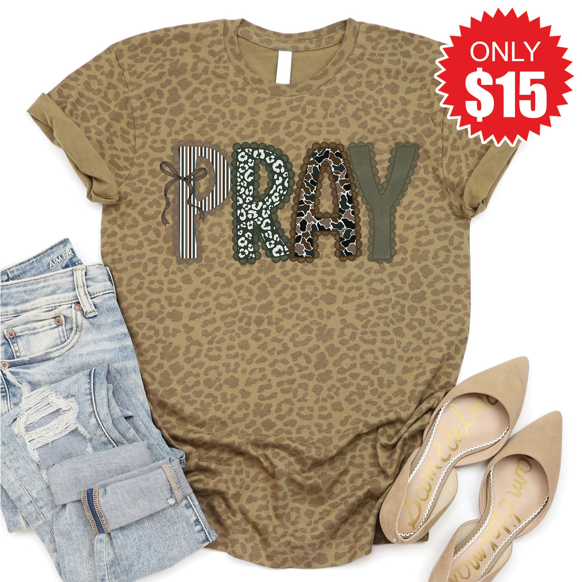 Pray Tee - Brown Leopard - 15 product image 1