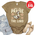 Off To Praise The Lord Tee - Brown Leopard - 15 product image 1