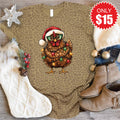 Christmas Chicken Tee - Brown Leopard - 15 product image 1