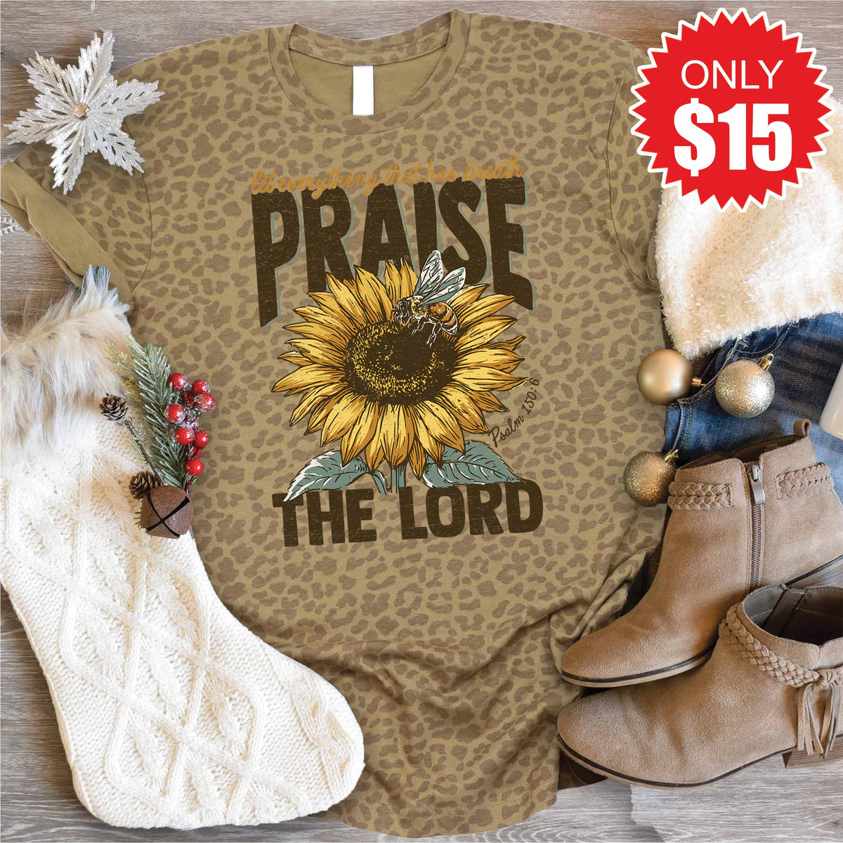 Praise Tee - Brown Leopard - 15 product image 1