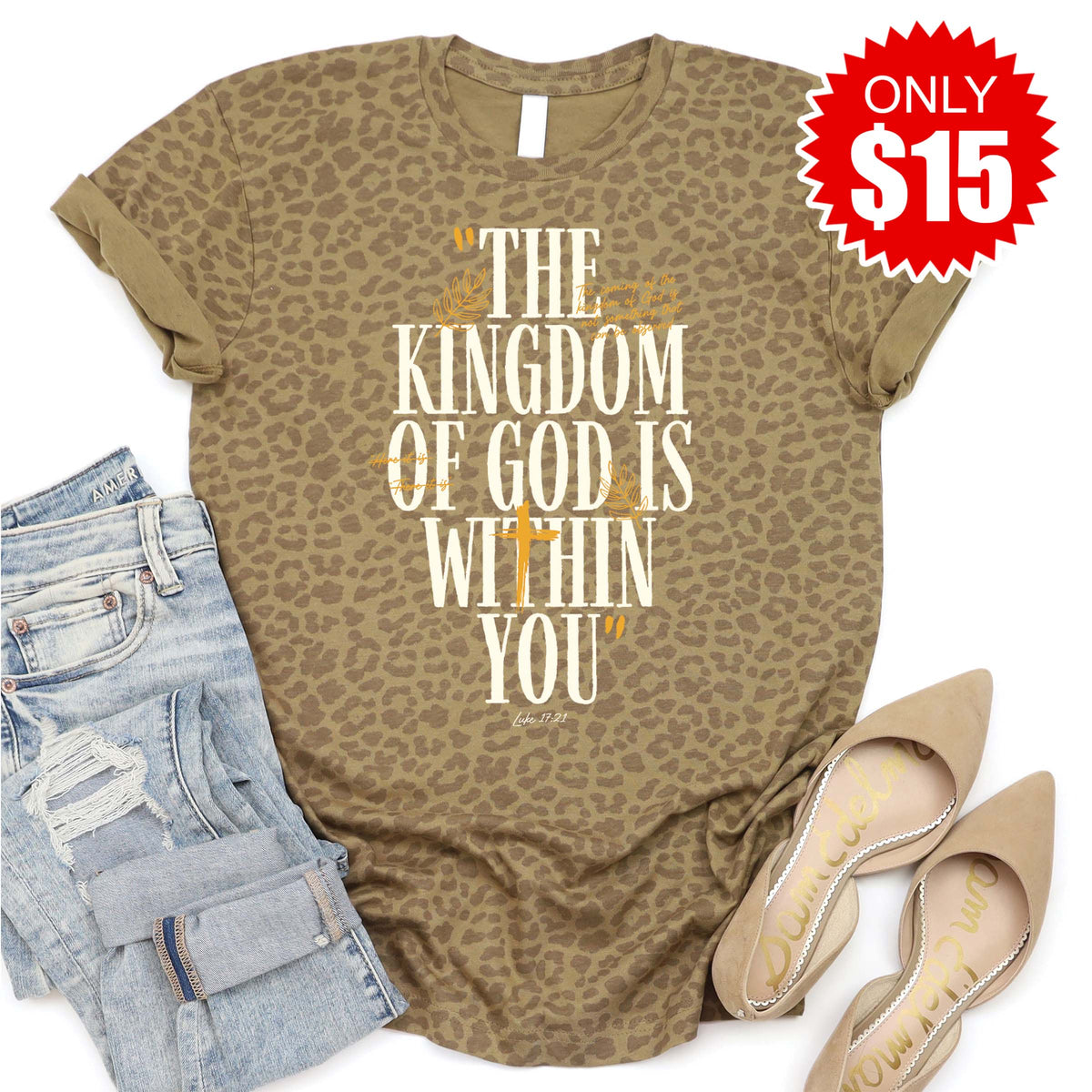 Kingdom of God Tee - Brown Leopard - 15 product image 1
