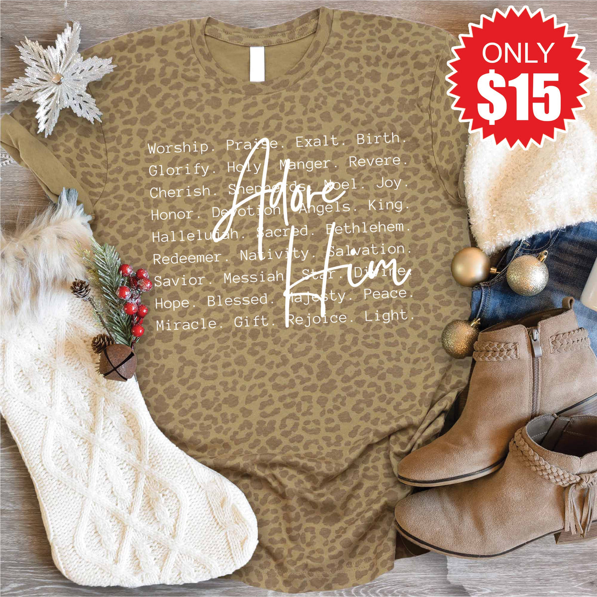 Adore Him Tee - Brown Leopard - 15 product image 1