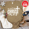 Merry Christmas Tee - Brown Leopard - 15 product image 1