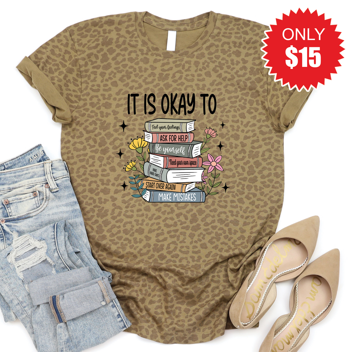 It Is Okay Tee - Brown Leopard - 15 product image 1