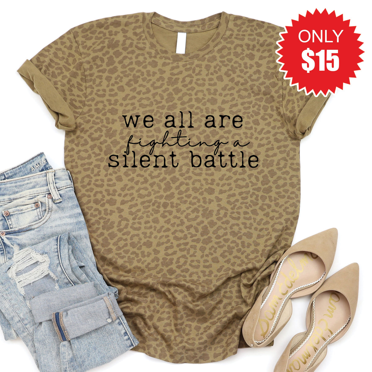 Silent Battle Tee - Brown Leopard - 15 product image 1