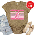 Pink Ribbon Tee - Brown Leopard - 15 product image 1