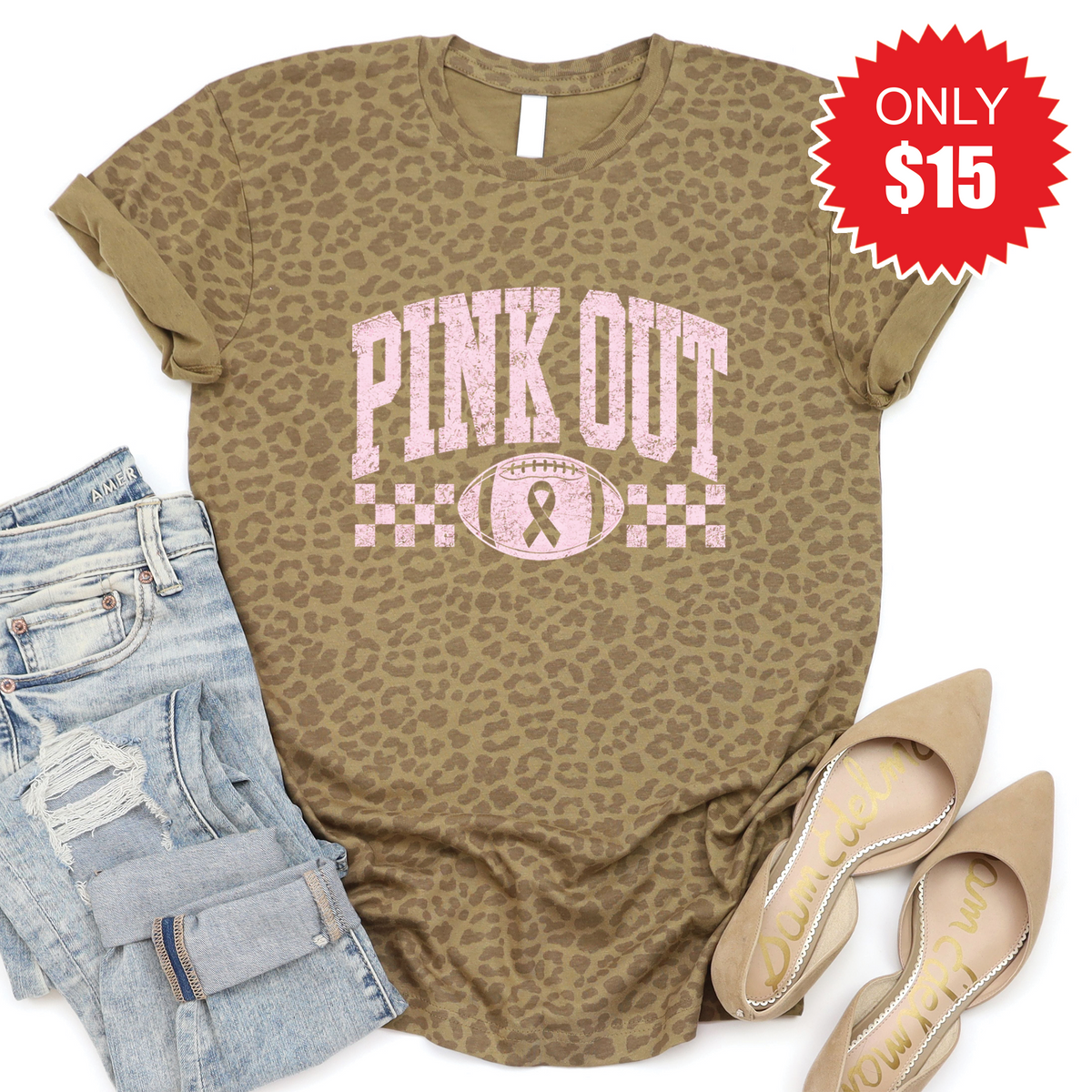 Pink Out Tee - Brown Leopard - 15 product image 1