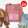 Faith Hope Cure Sweatshirt - Heather Mauve - 20 product image 1