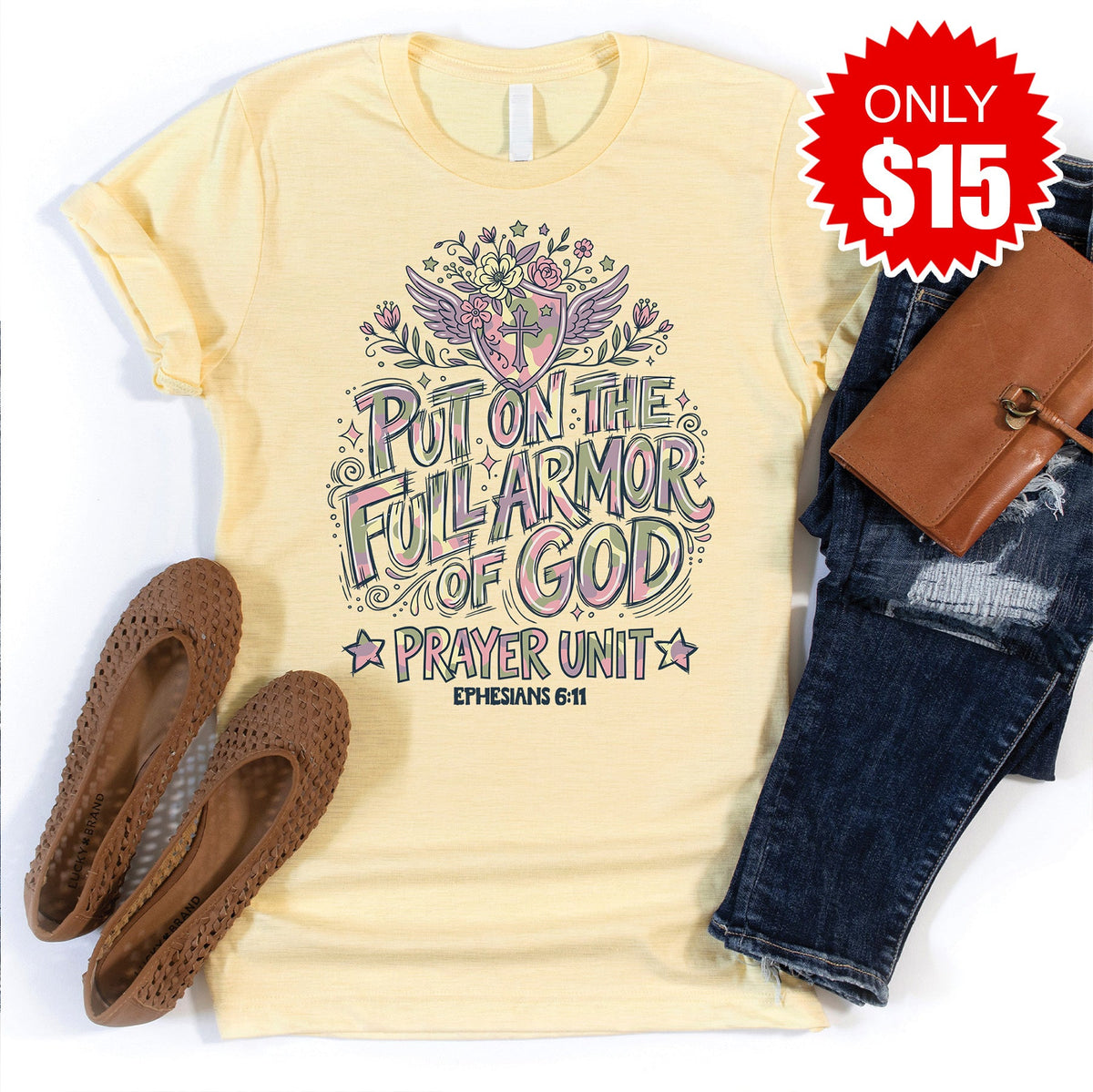 Armor Tee - Heather French Vanilla - 15 product image 1
