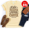 Life Begins Tee - Heather French Vanilla - 15 product image 1