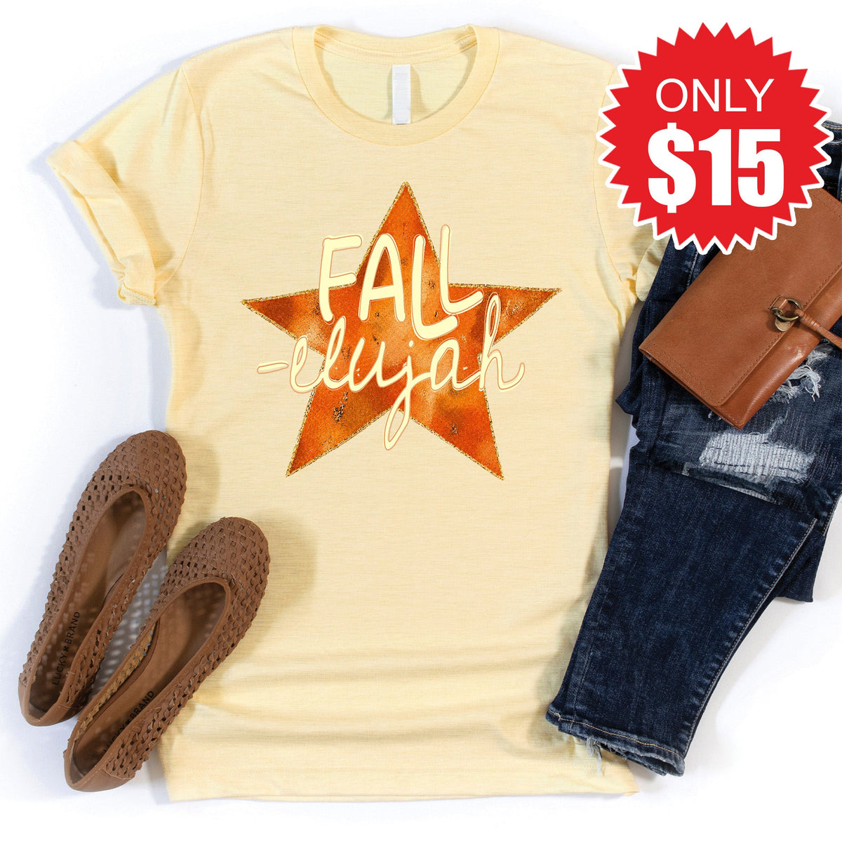 Fall Tee - Heather French Vanilla - 15 product image 1