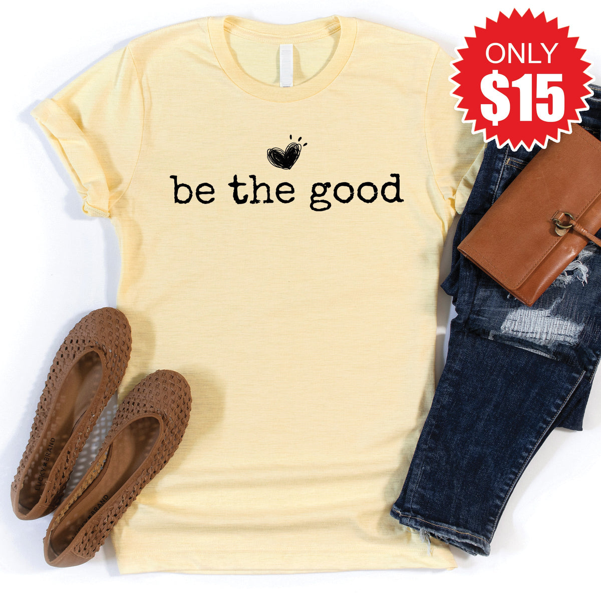 Be The Good Tee - Heather French Vanilla - 15 product image 1