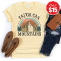 Faith Can Move Mountains Tee - Heather French Vanilla - 15 product image 1