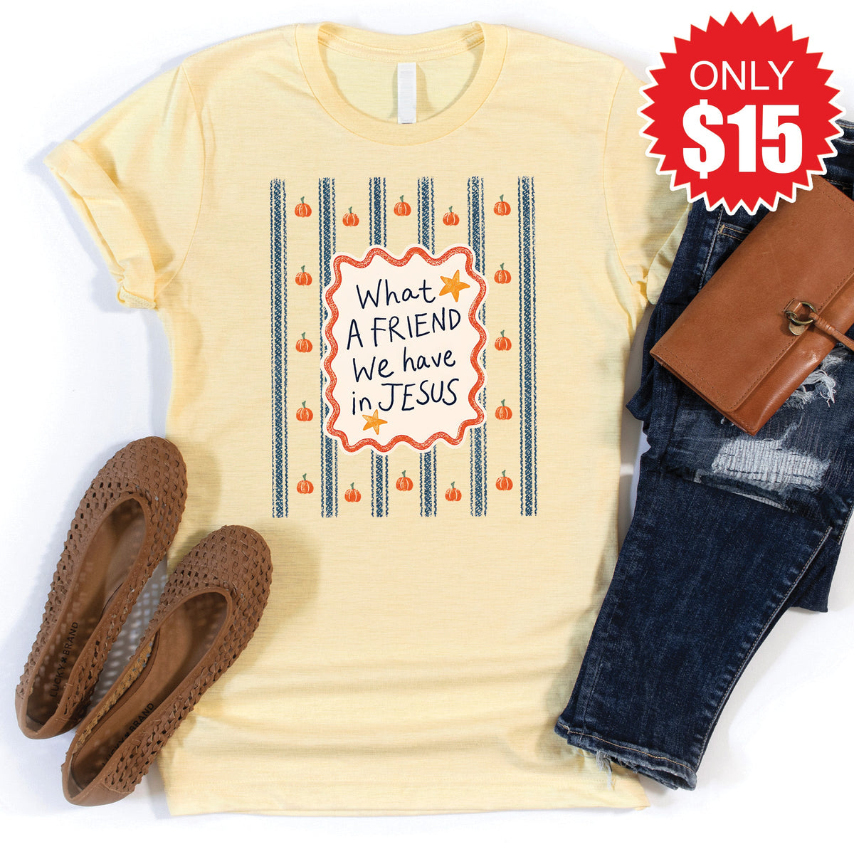 What A Friend Tee - Heather French Vanilla - 15 product image 1