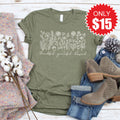 Thankful Grateful Blessed Tee - Heather Olive - 15 product image 1
