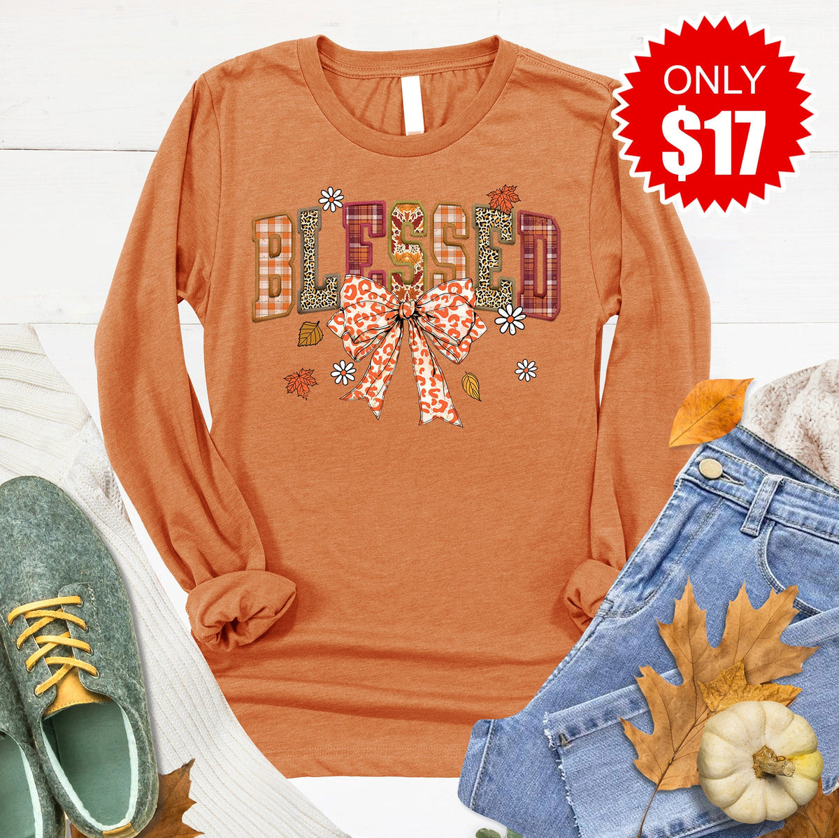 Blessed Long Sleeve - Heather Autumn - 17 product image 1
