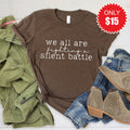 Silent Battle Tee - Heather Brown - 15 product image 1