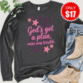 God's Got A Plan Long Sleeve - Heather Charcoal - 17 product image 1