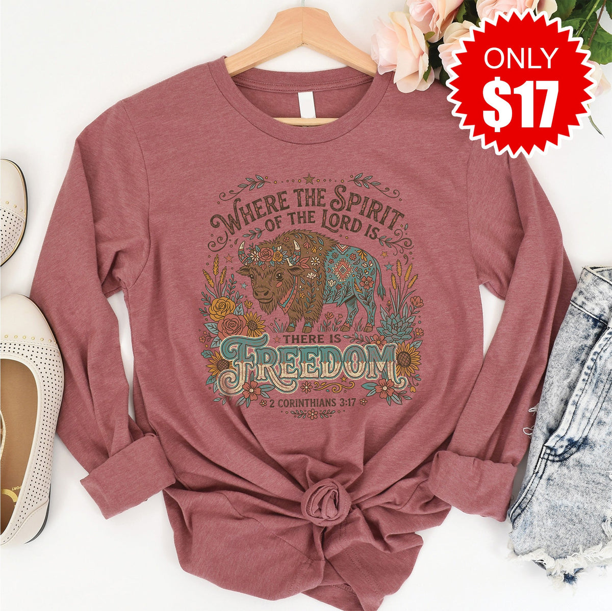 Freedom Long Sleeve - Heather Mauve - 17 product image 1