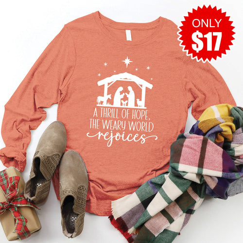 A Thrill of Hope Long Sleeve - Heather Terracotta - 17 product image 1