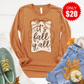 It's Fall Ya'll Long Sleeve - Heather Toast - 17 product image 1