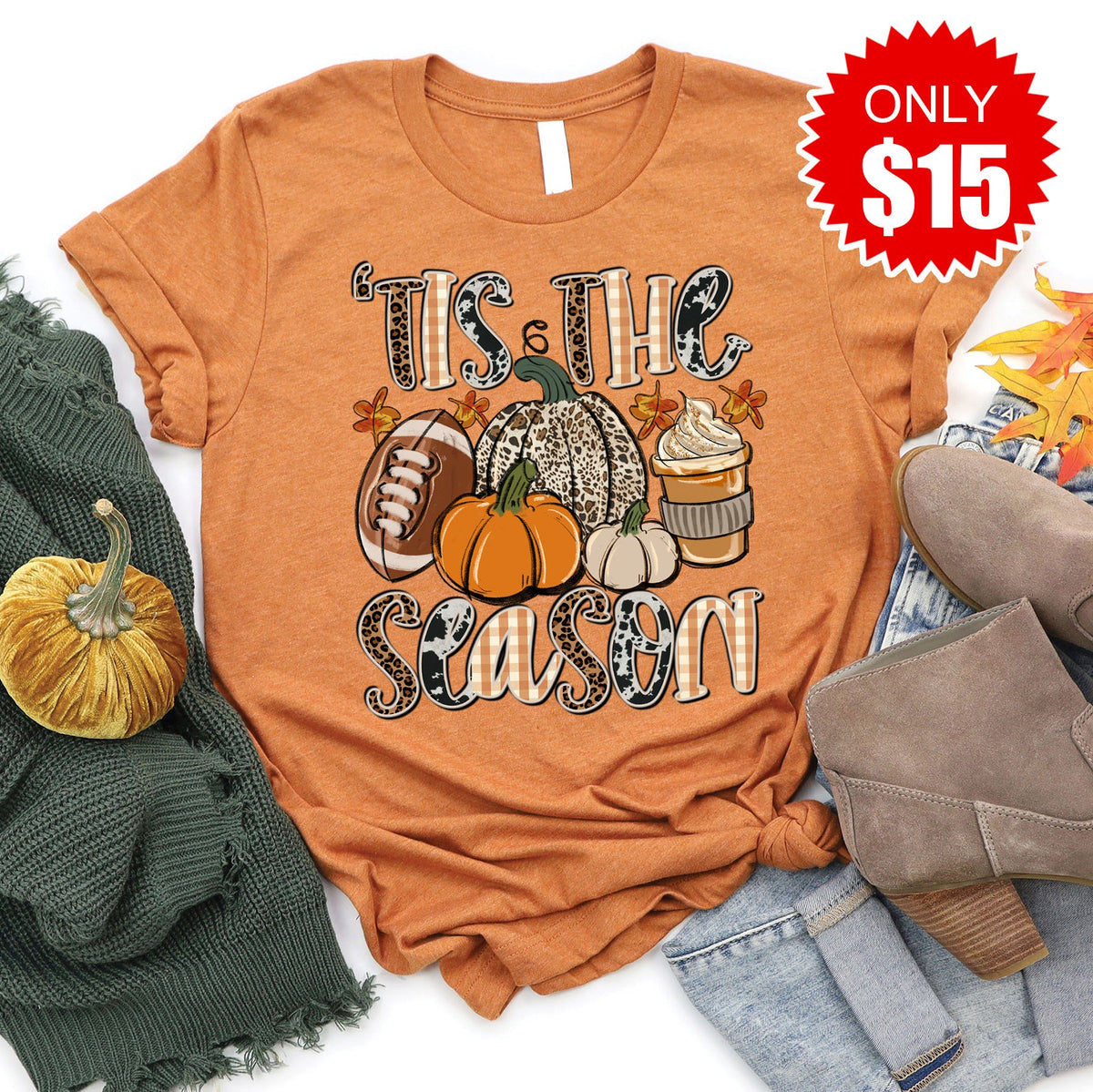 Tis The Season Tee - Heather Autumn - 15 product image 1