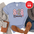Romans 8:28 Tee - Heather Blue - 15 product image 1