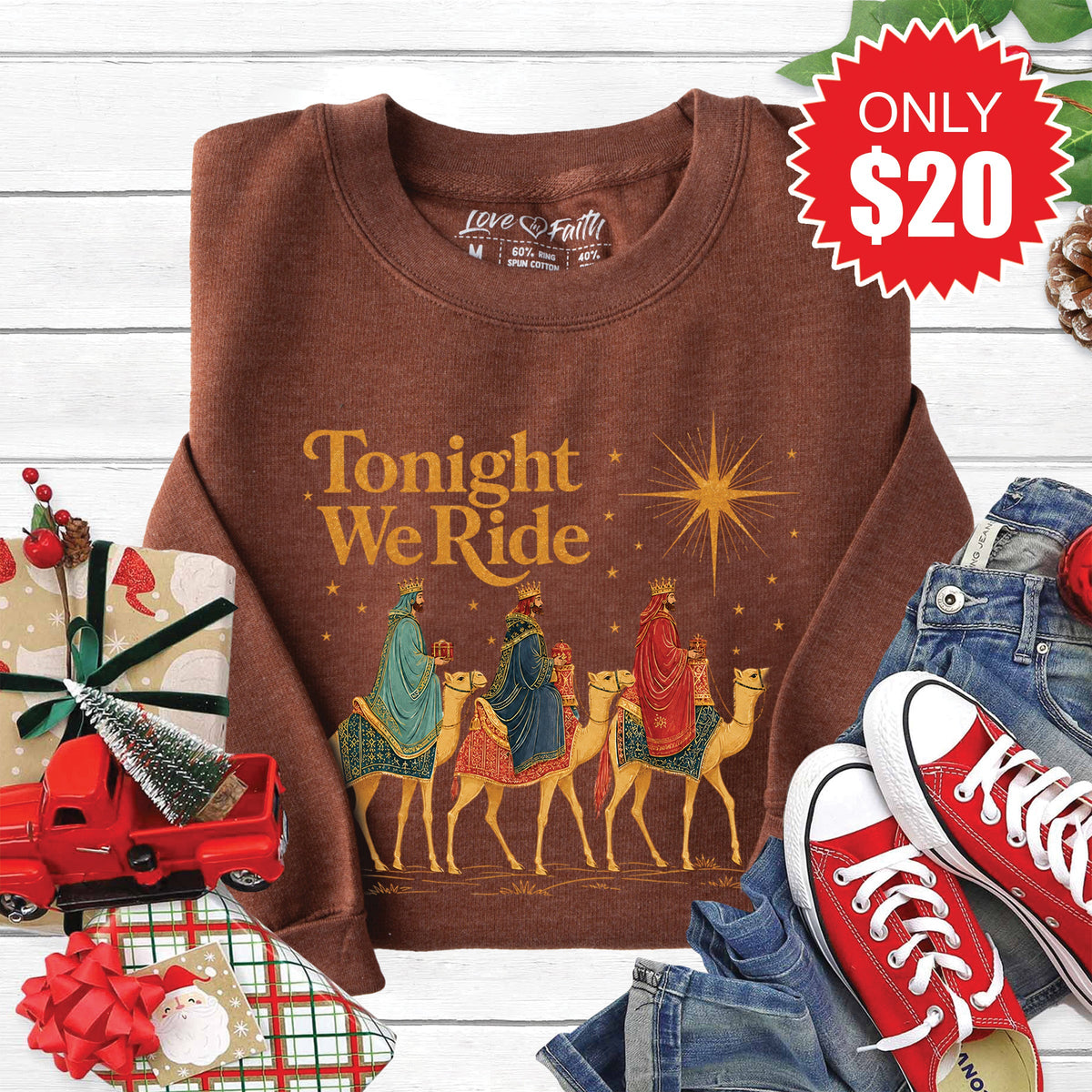 Tonight We Ride Sweatshirt - Heather Brown - 20 product image 1