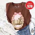 Bible and Cross Sweatshirt - Heather Brown - 20 product image 1