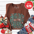 Jingle All Sweatshirt - Heather Brown - 20 product image 1