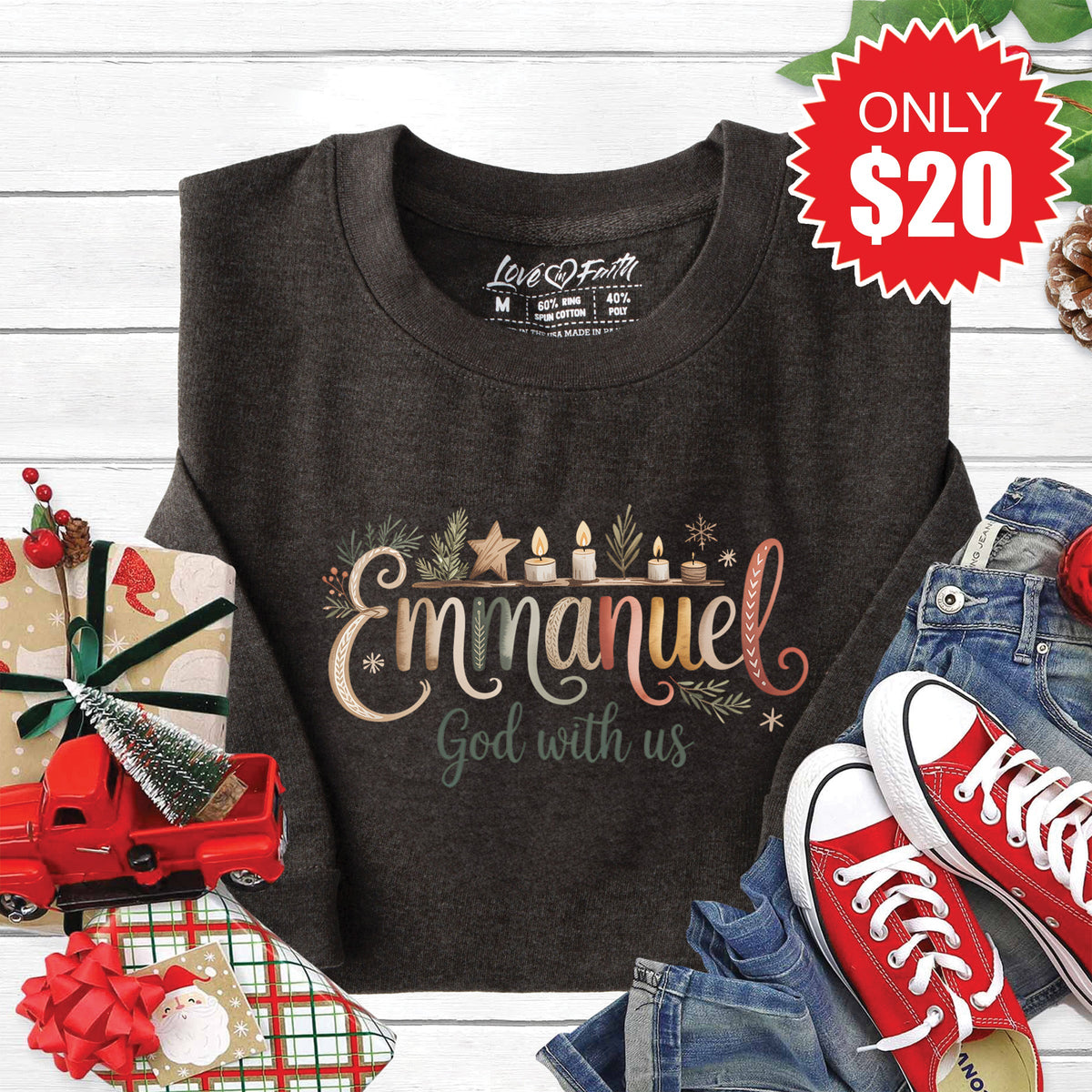 Emmanuel Sweatshirt - Heather Charcoal - 20 product image 1